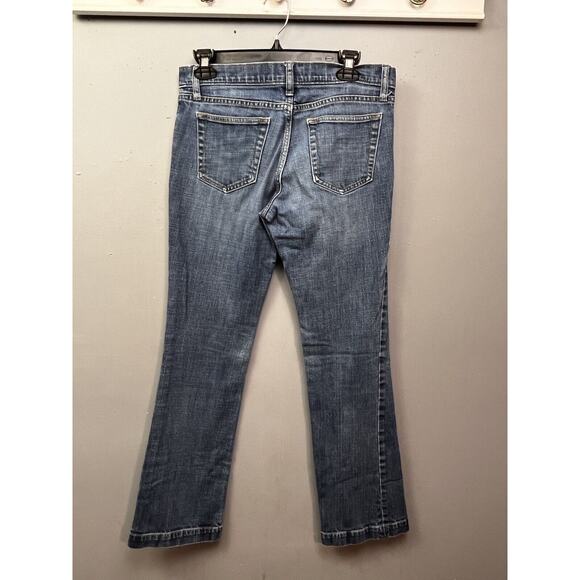 Gap Jeans Womens 2/26 Blue‎ Low Rise Long And Lean Boot Cut Dark Wash Denim - Picture 2 of 7